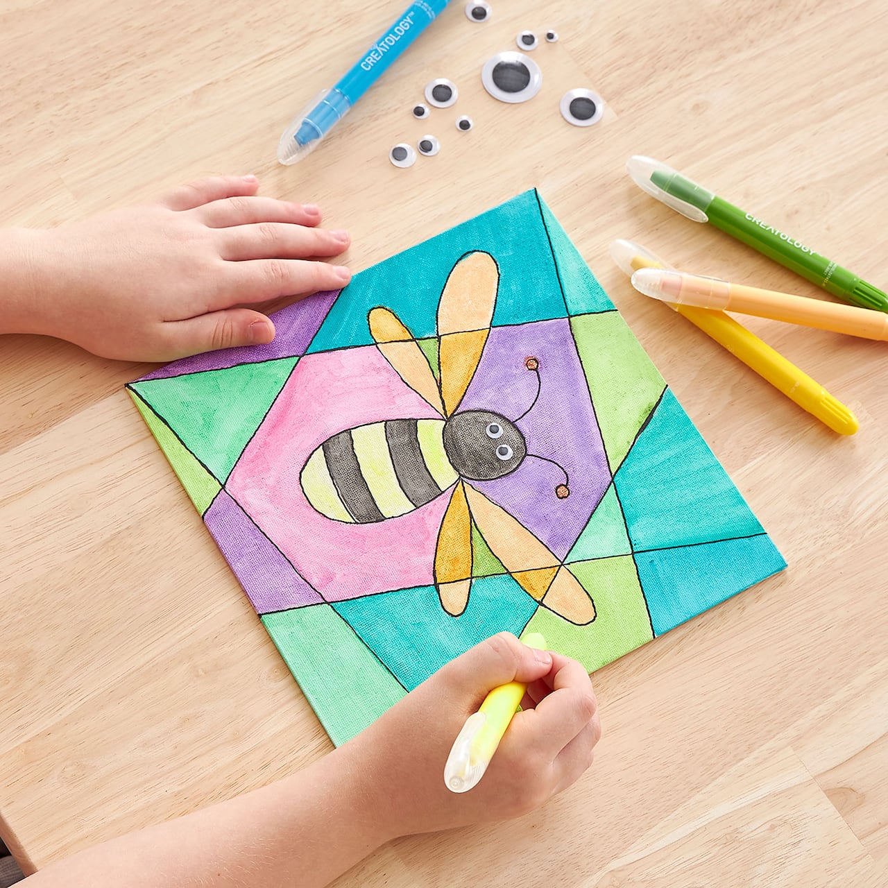 Bee Cubism Canvas
